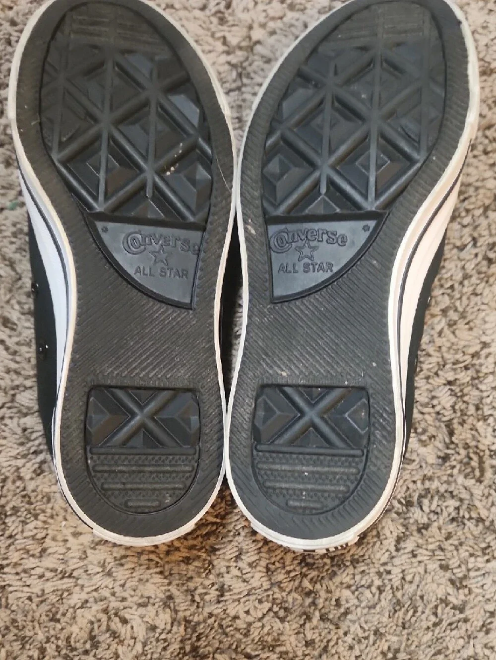 Converse Black and White Low-Top Canvas Sneakers - Picture 8 of 9